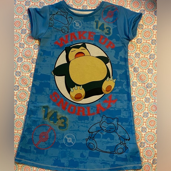 character.com Other - Girls size 7 Pokémon Snorlax pajamas dress nightgown